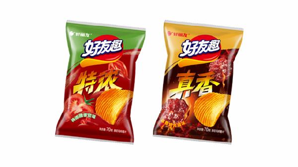 薯片江湖再迎新，，，，，挚友趣特浓辣番茄味&真香烤肉脯味上市